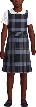 Lands' End Girls Uniform Plaid Jumper