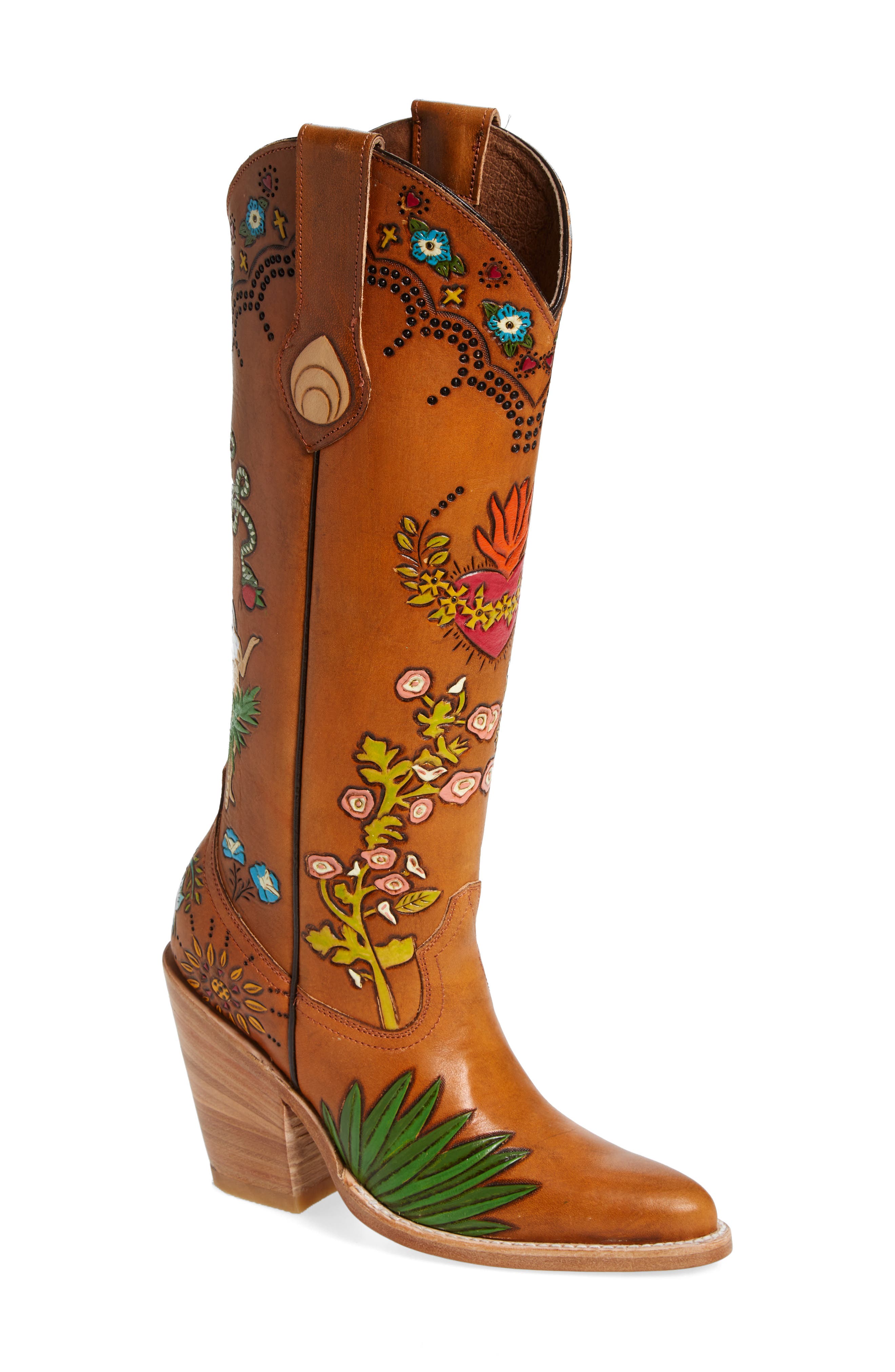 Eve Doodle Western Boot, Main, color, WHISKEY