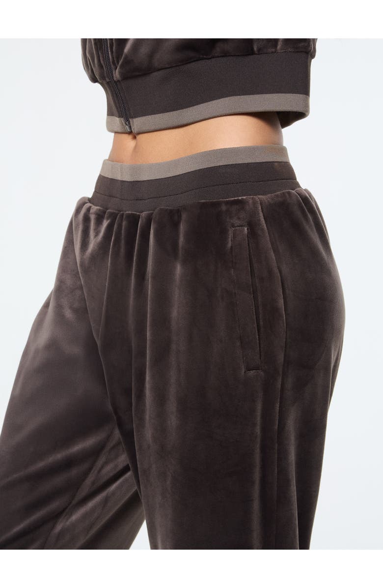 Sergio Tacchini Leta Velour Pant, Alternate, color, Mulch