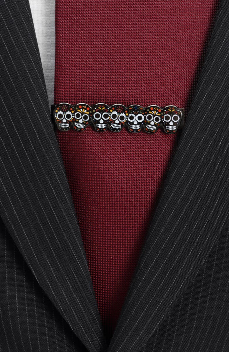 Cufflinks, Inc. Day of the Dead Tie Clip, Alternate, color, 
