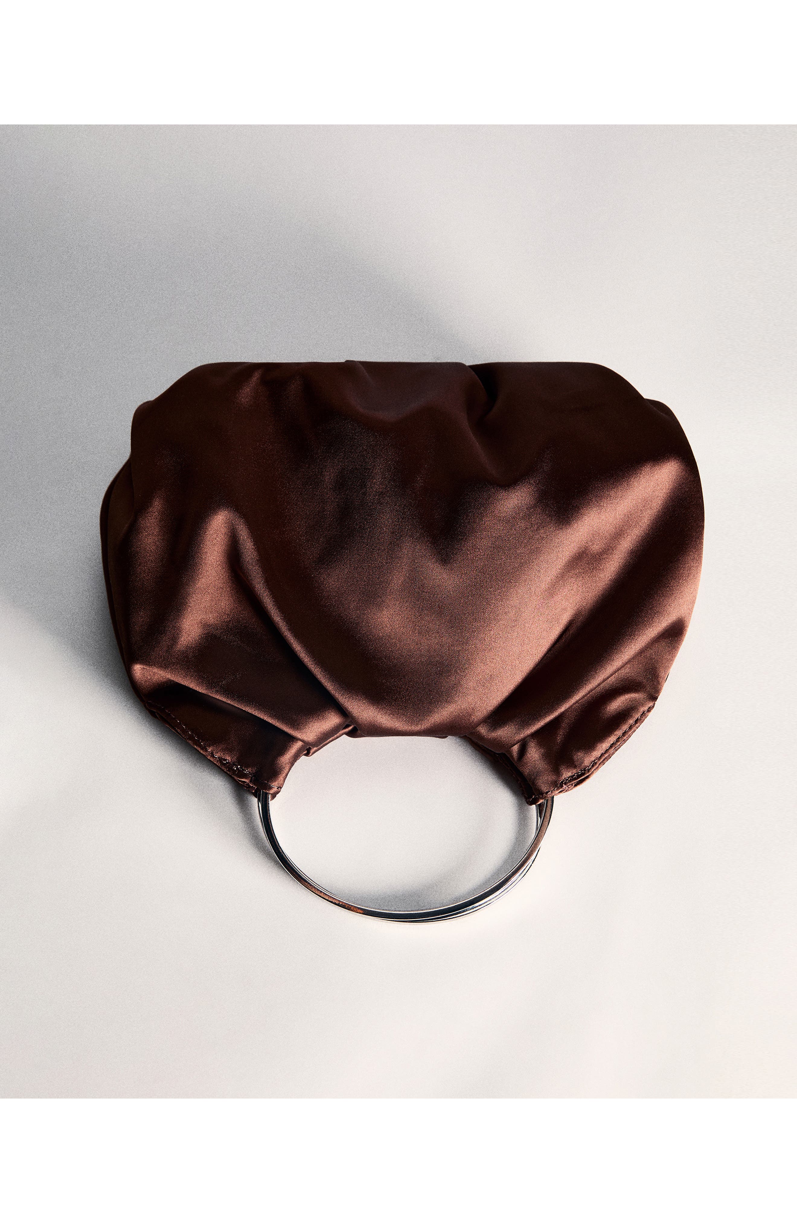 MANGO Satin Handbag, Alternate, color, 