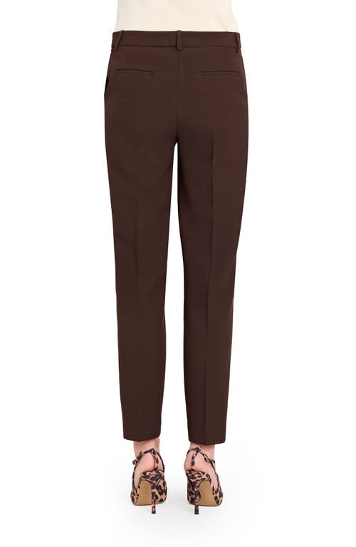 Tahari Asl Slim Ankle Pants In Brown