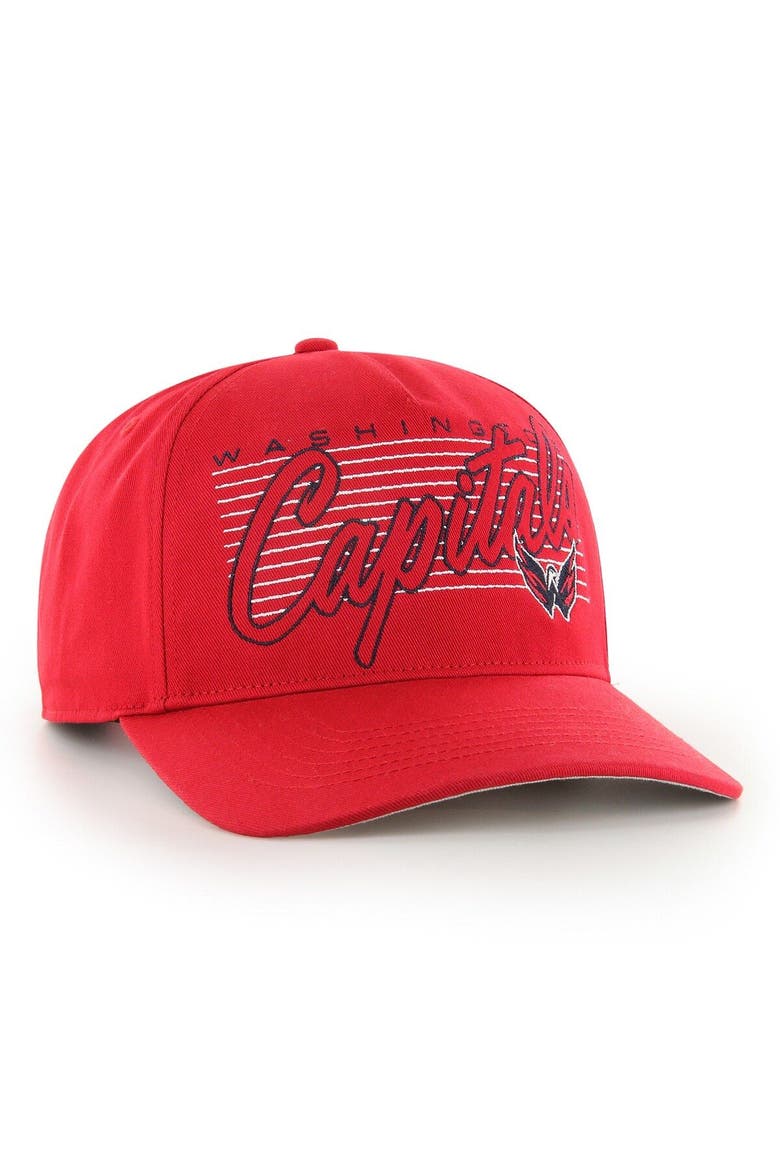Men's '47 Red Washington Capitals Marquee Hitch Snapback Hat, Alternate, color, Red