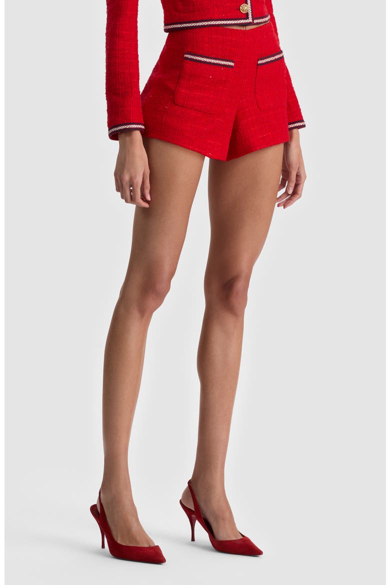 Troy Tweed Shorts, Alternate, color, CHILI PEPPER
