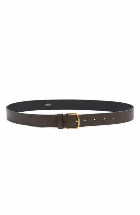 Vince Flat Leather Belt