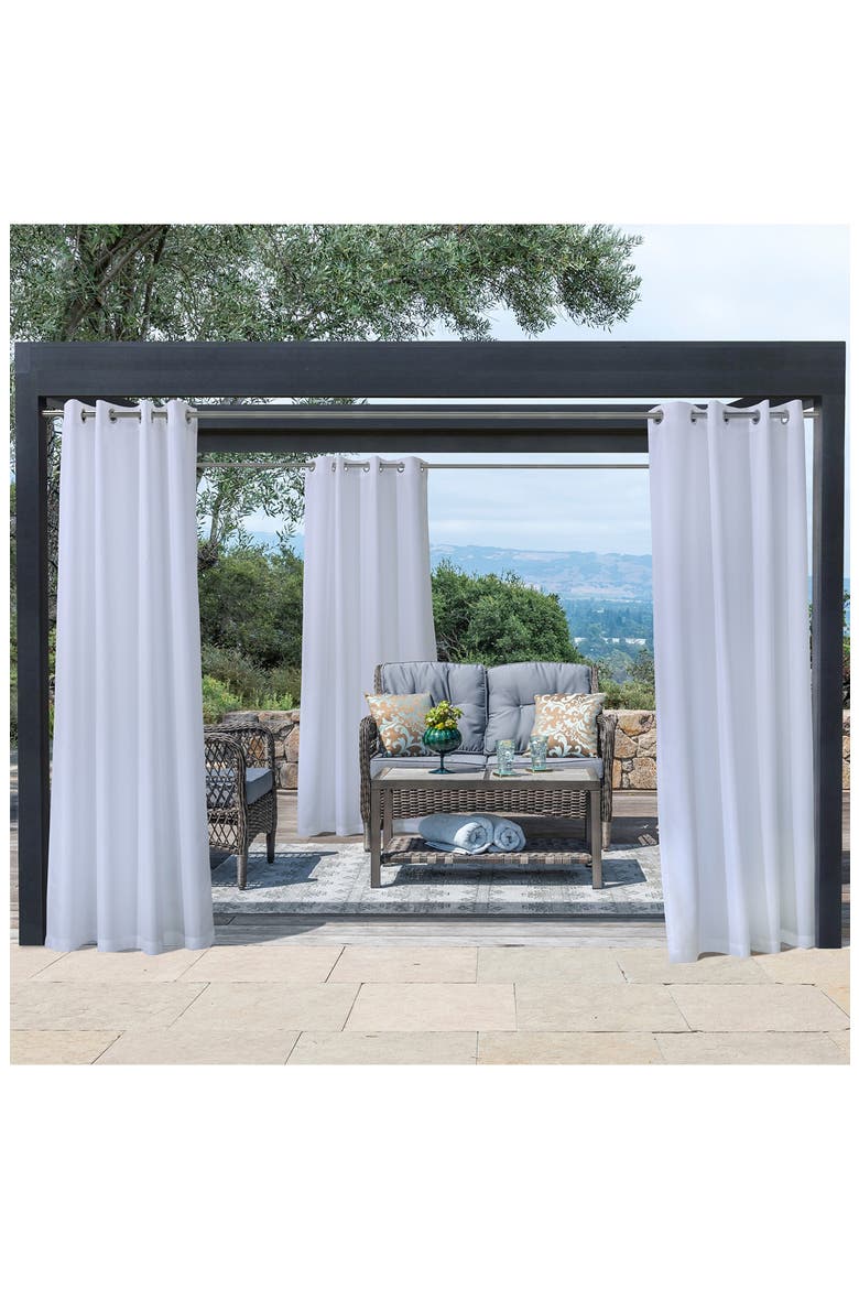Outdoor Grommet Window Panel, Alternate, color, WHITE