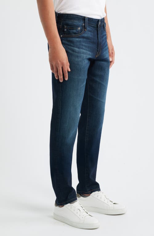 Ag Tellis Logo-patch Straight-leg Jeans In Blue