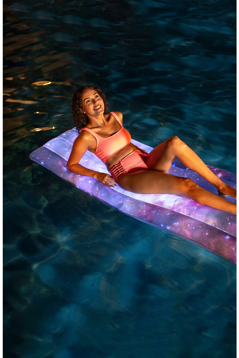 Westerlund Deluxe LED Raft Pool Float, Alternate, color, PURPLE