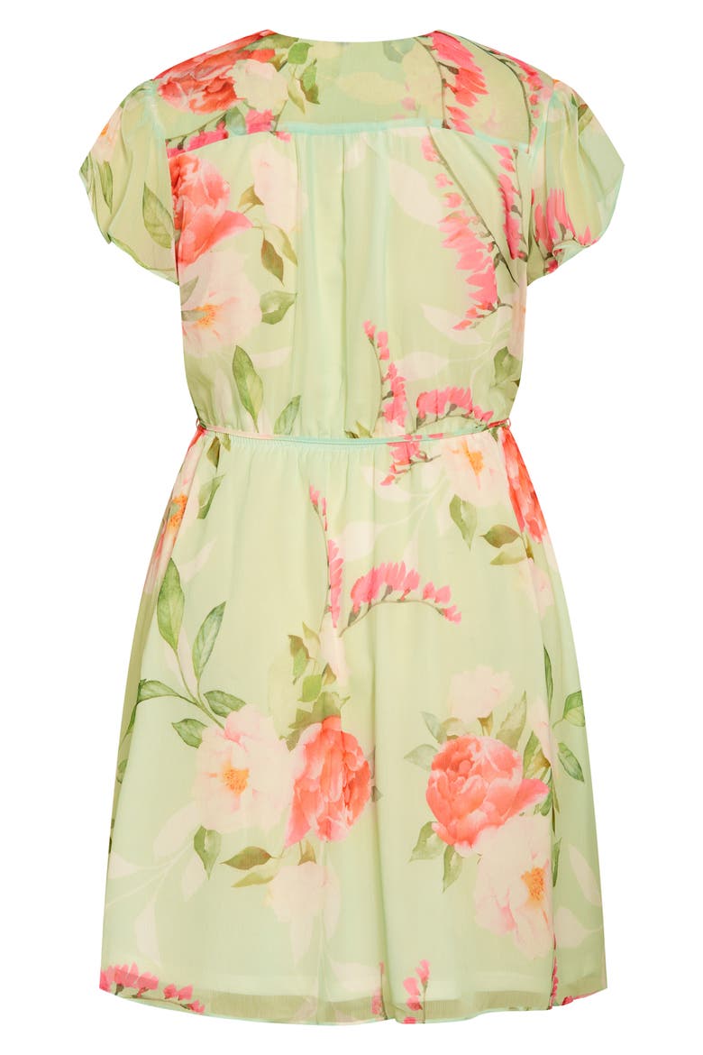 Margo Print Tie Waist Dress, Alternate, color, PETAL PRINT