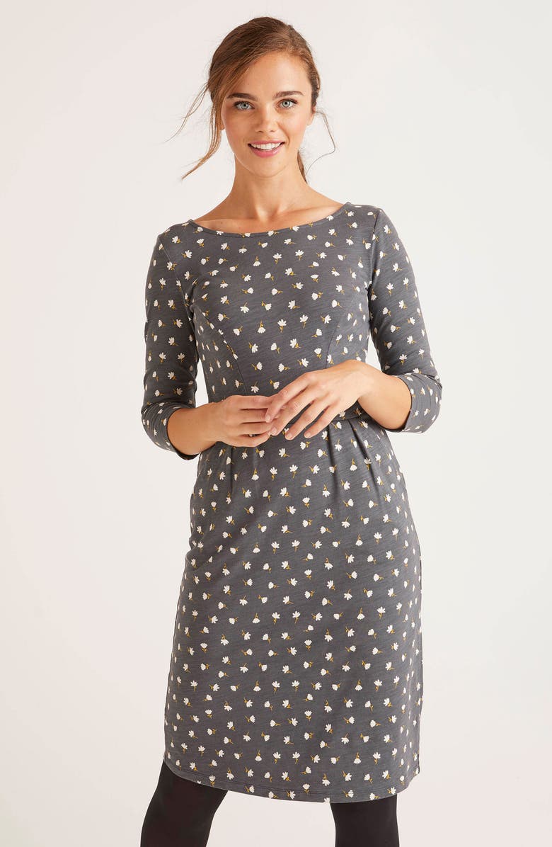 Boden Penny Floral Jersey Dress, Alternate, color, 