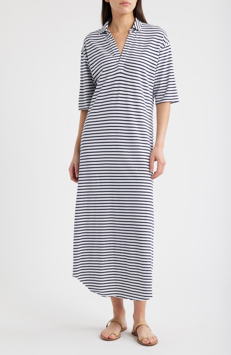 Frank & Eileen Emma Johnny Collar Maxi Dress, Main, color,