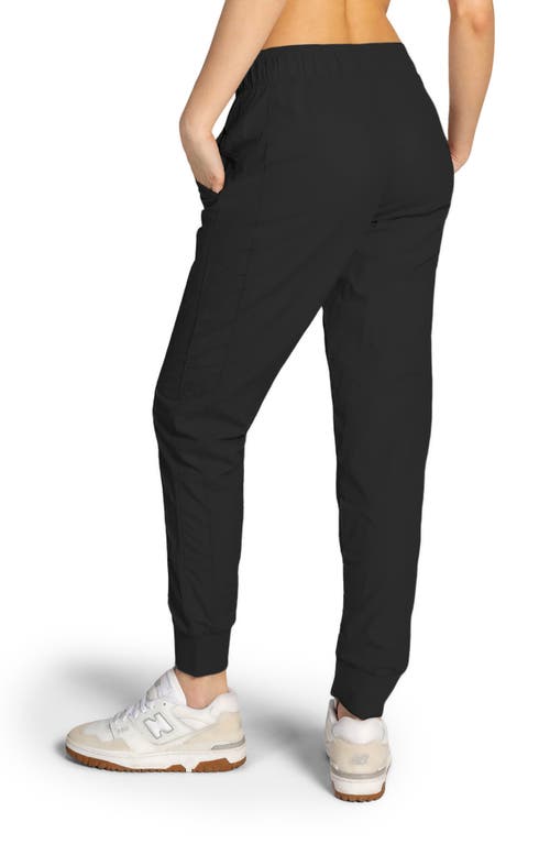 Kyodan Drawstring Waist Nylon Joggers In Black