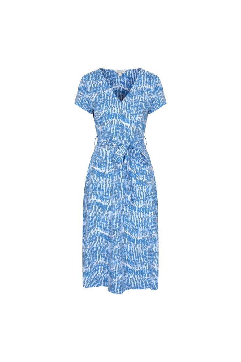 Santorini Wrap Midi Dress, Main, color, Bright Blue