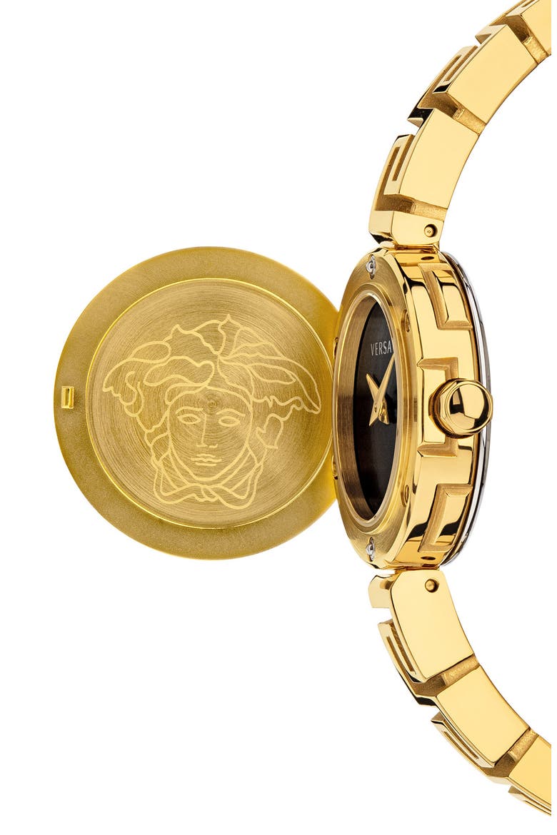 Medusa Secret Bracelet Watch, 25mm, Alternate, color, GOLD