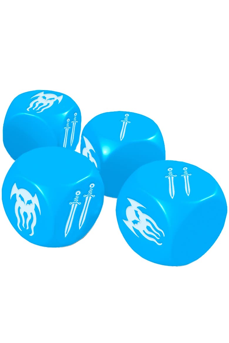 Atlantean Crystal Dice Pack, 6 Dice, Alternate, color, Multicolored