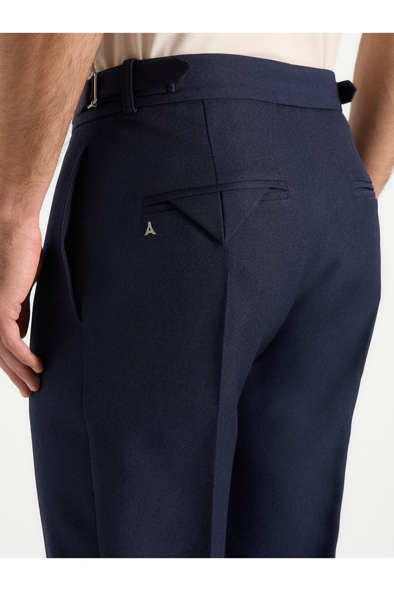 Hubert Tapered Fit Tailored Trousers, Alternate, color, Navy
