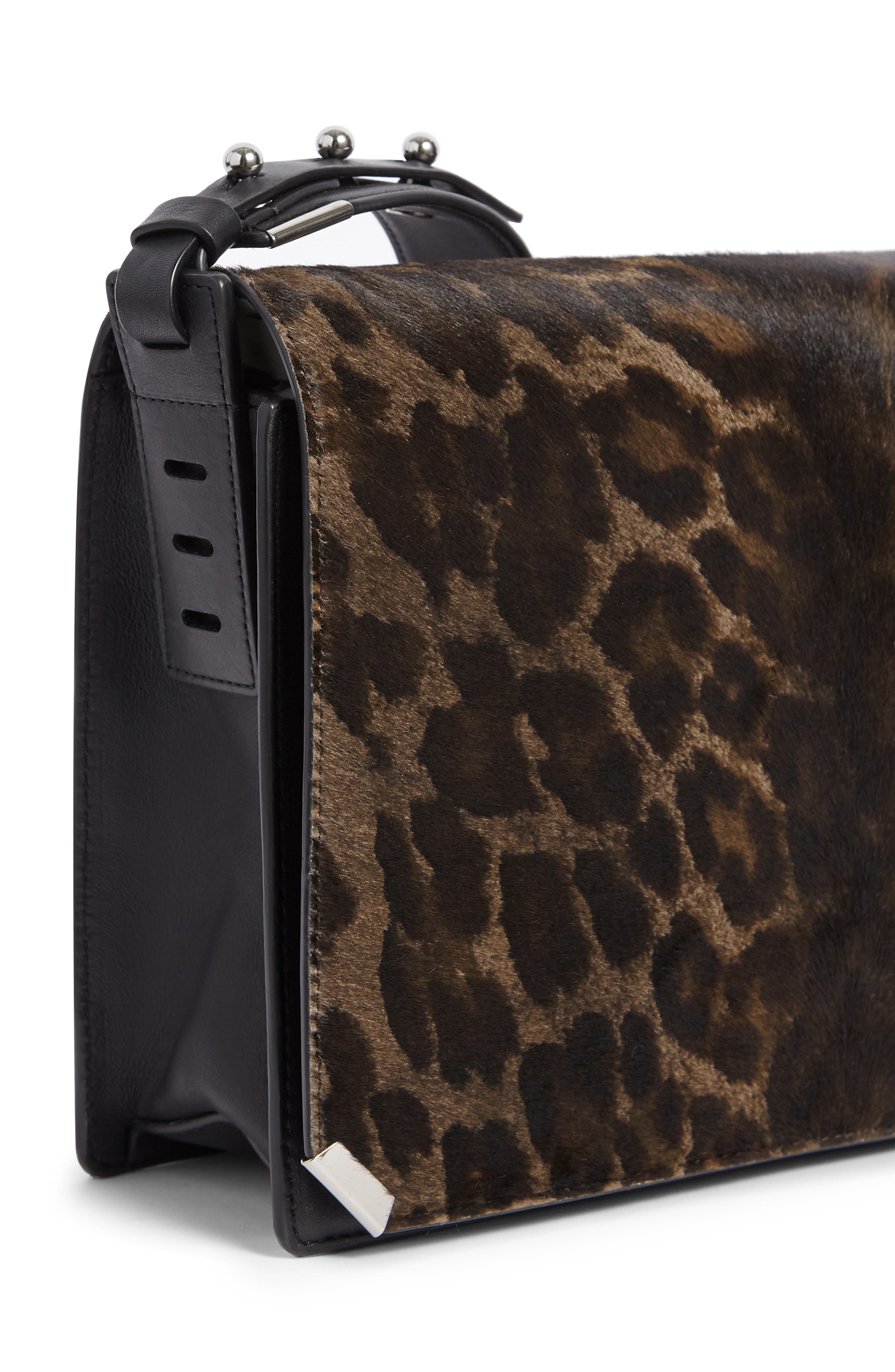 AllSaints Vincent Genuine Calf Hair Shoulder Bag, Alternate, color, 