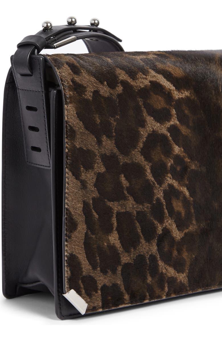 AllSaints Vincent Genuine Calf Hair Shoulder Bag, Alternate, color,