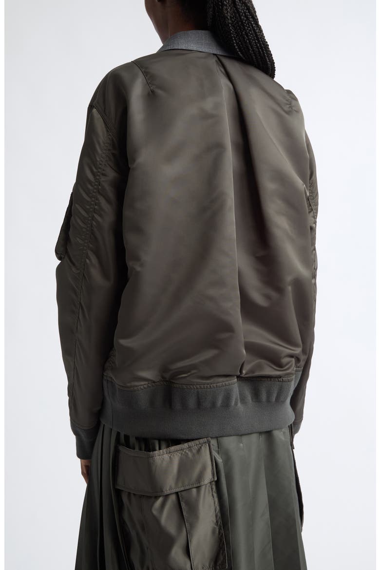 Mixed Media Jacket, Alternate, color, GRAY/ DARK KHAKI
