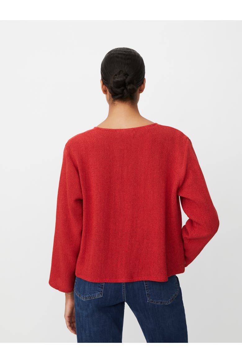 MaJulitta Open Front Long Sleeve Jacket, Alternate, color, Scarlet Sage