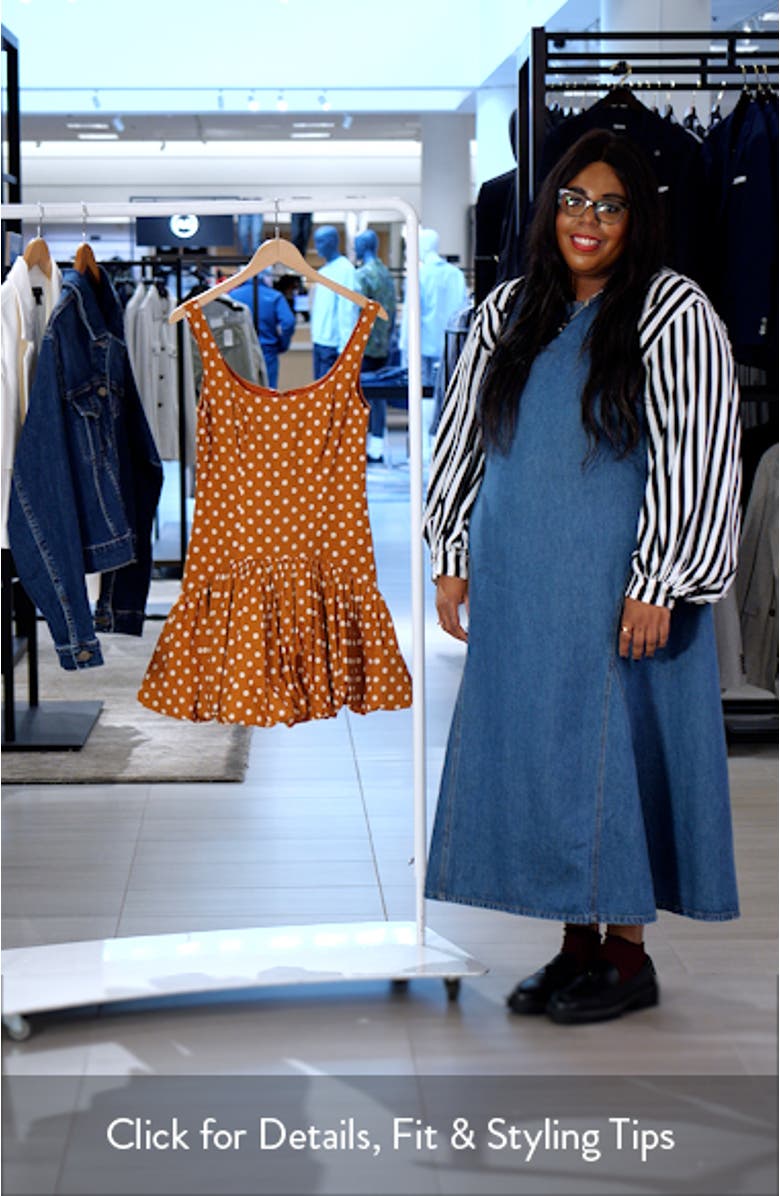 Sleeveless Drop Waist Bubble Hem Minidress, sales video thumbnail