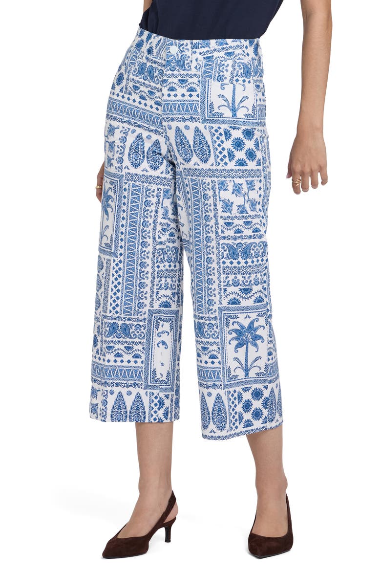 Daisy Crop Wide Leg Pants, Main, color, JUBILEE PATCHWORK