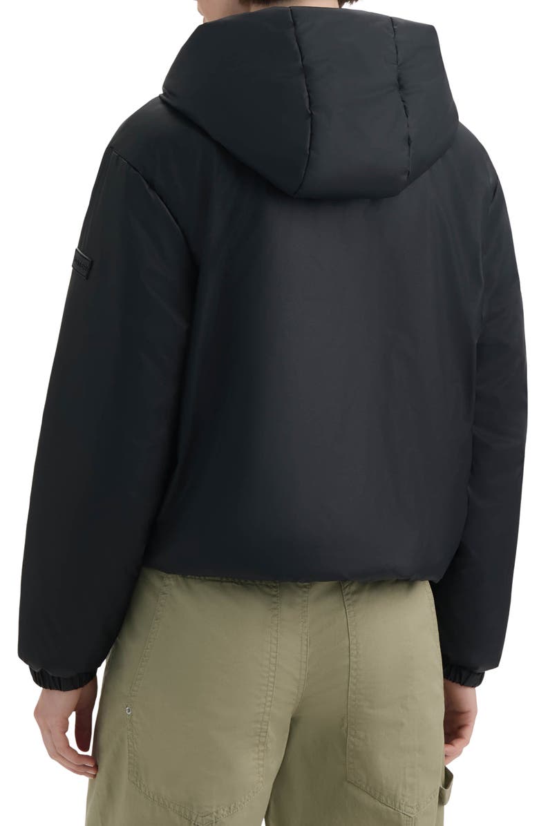 Hunter Leah Water Repellent Hooded Crop Puffer Jacket, Alternate, color, 