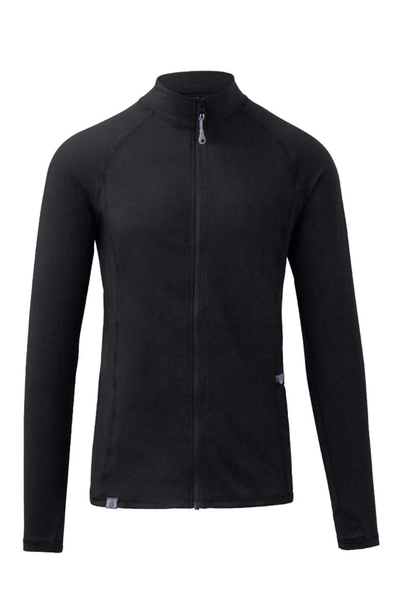 UV Skinz Long Sleeve Full Zip Active Fleece, Main, color, Black