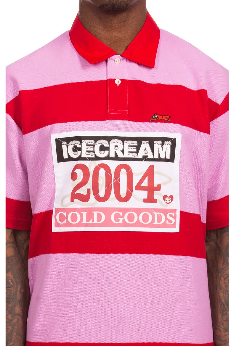 Strawberry Appliqué Polo, Alternate, color, ORCHID