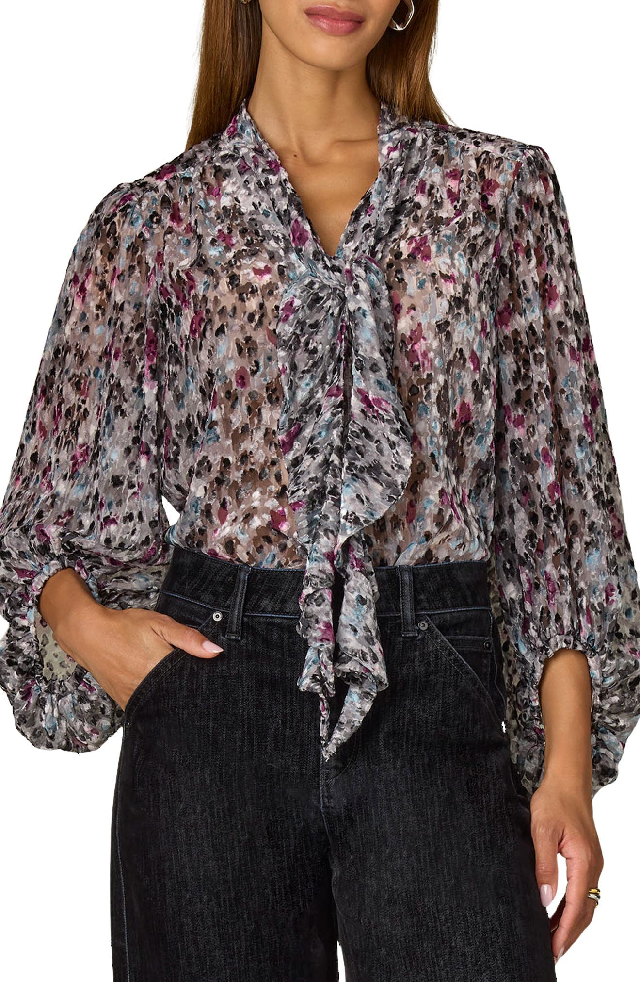 selected BLACK/ PLUM MULTI