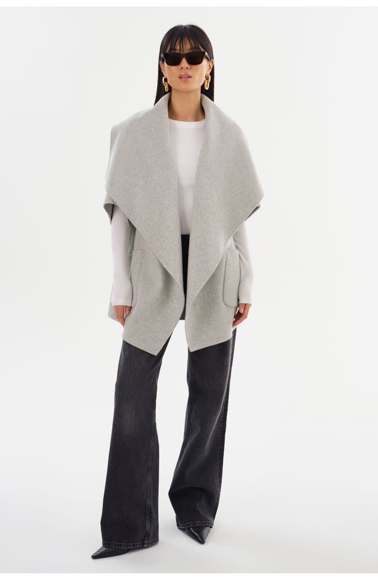LAMARQUE Penelope | Double Face Wool Coat, Main, color, Light Grey