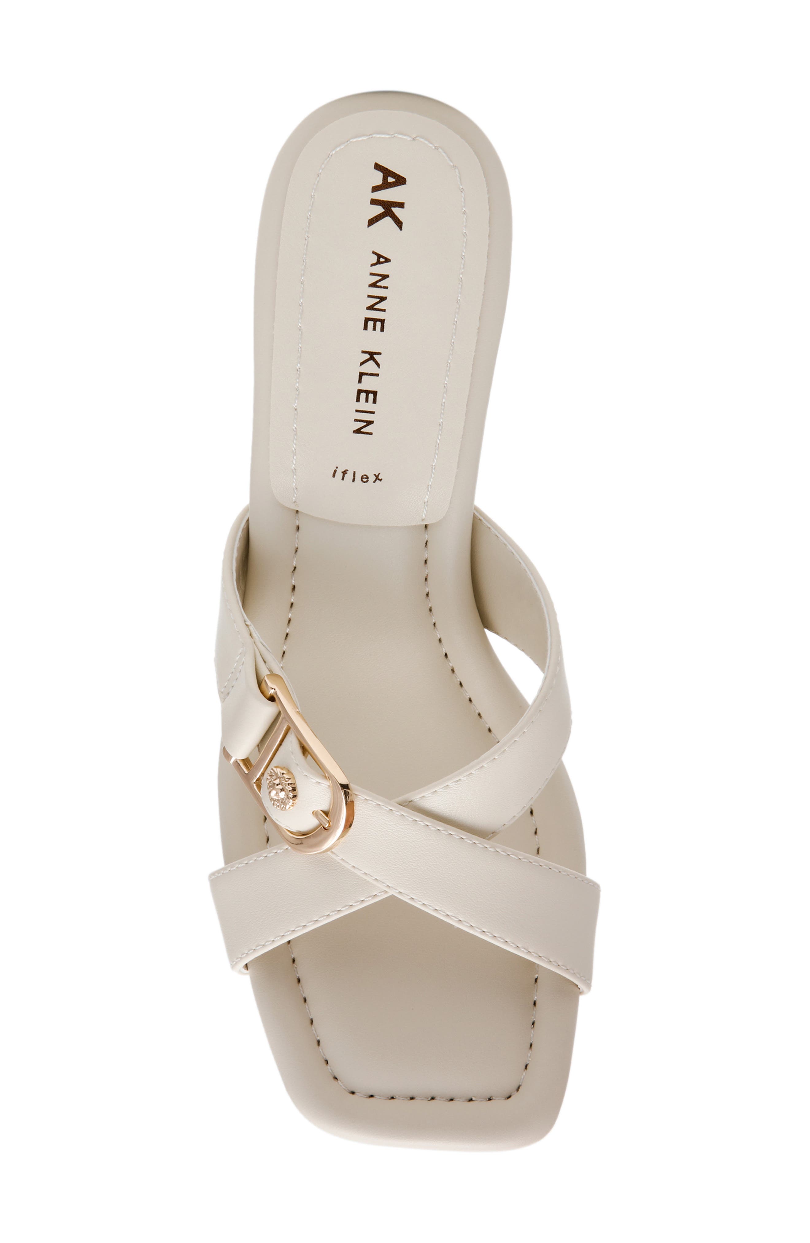Anne Klein Jassie Slide Sandal, Alternate, color, Bone