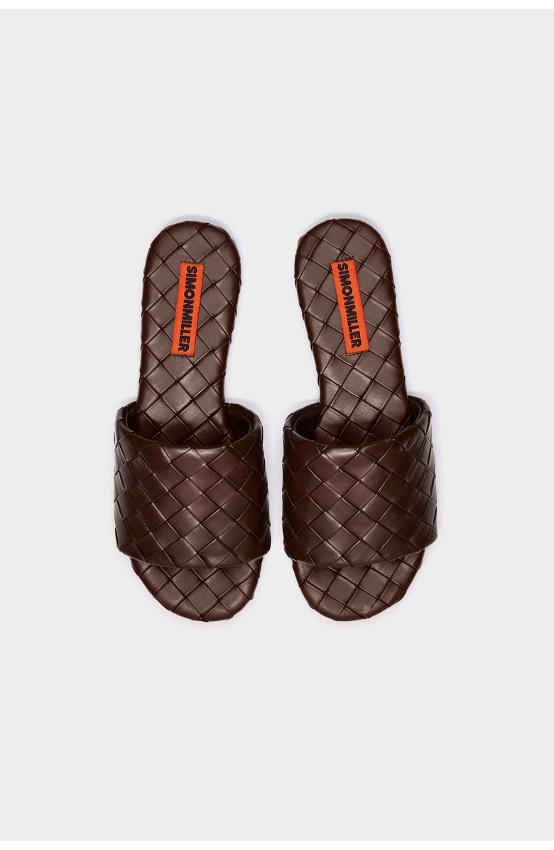 SIMONMILLER Woven Salerno Sandal, Alternate, color, Chocolate