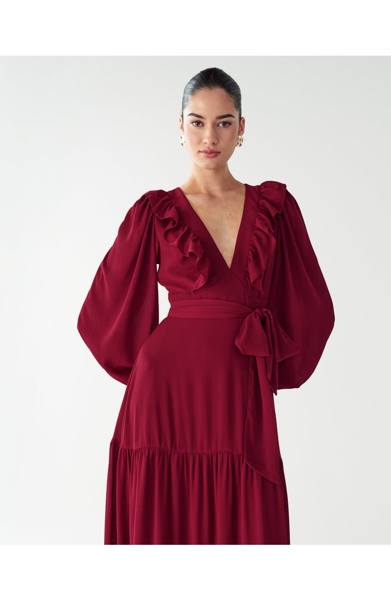 WILLA Tylah Maxi Dress, Alternate, color, Burgundy