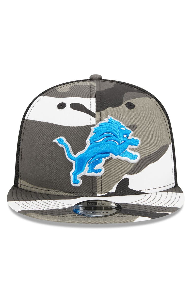 New Era Men's New Era Urban Camo Detroit Lions 9FIFTY Trucker Snapback Hat, Alternate, color, 