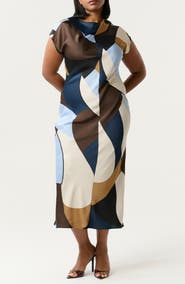 Estelle Jorja Geo Print Sleeveless Dress