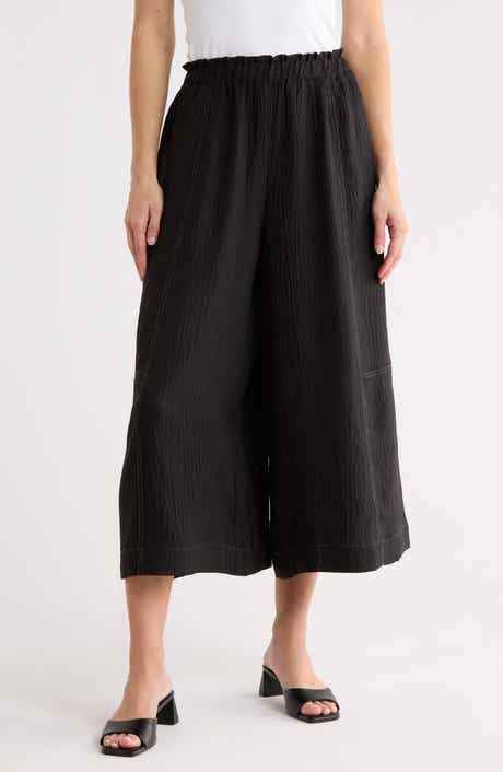 MAX STUDIO Top Stitch Gaucho Pants