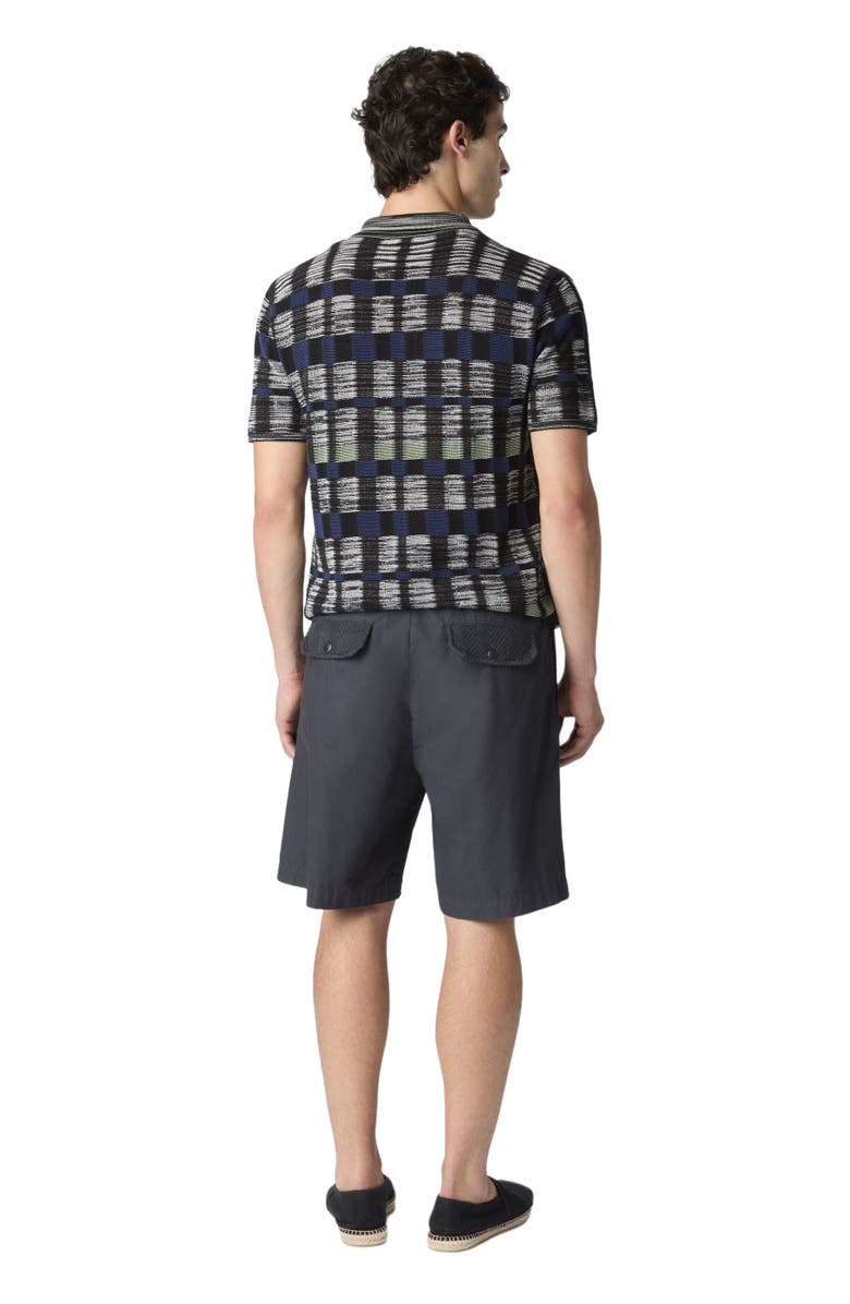 Missoni Cotton Canvas Bermuda Shorts With Zigzag Insert, Alternate, color, Beige& White