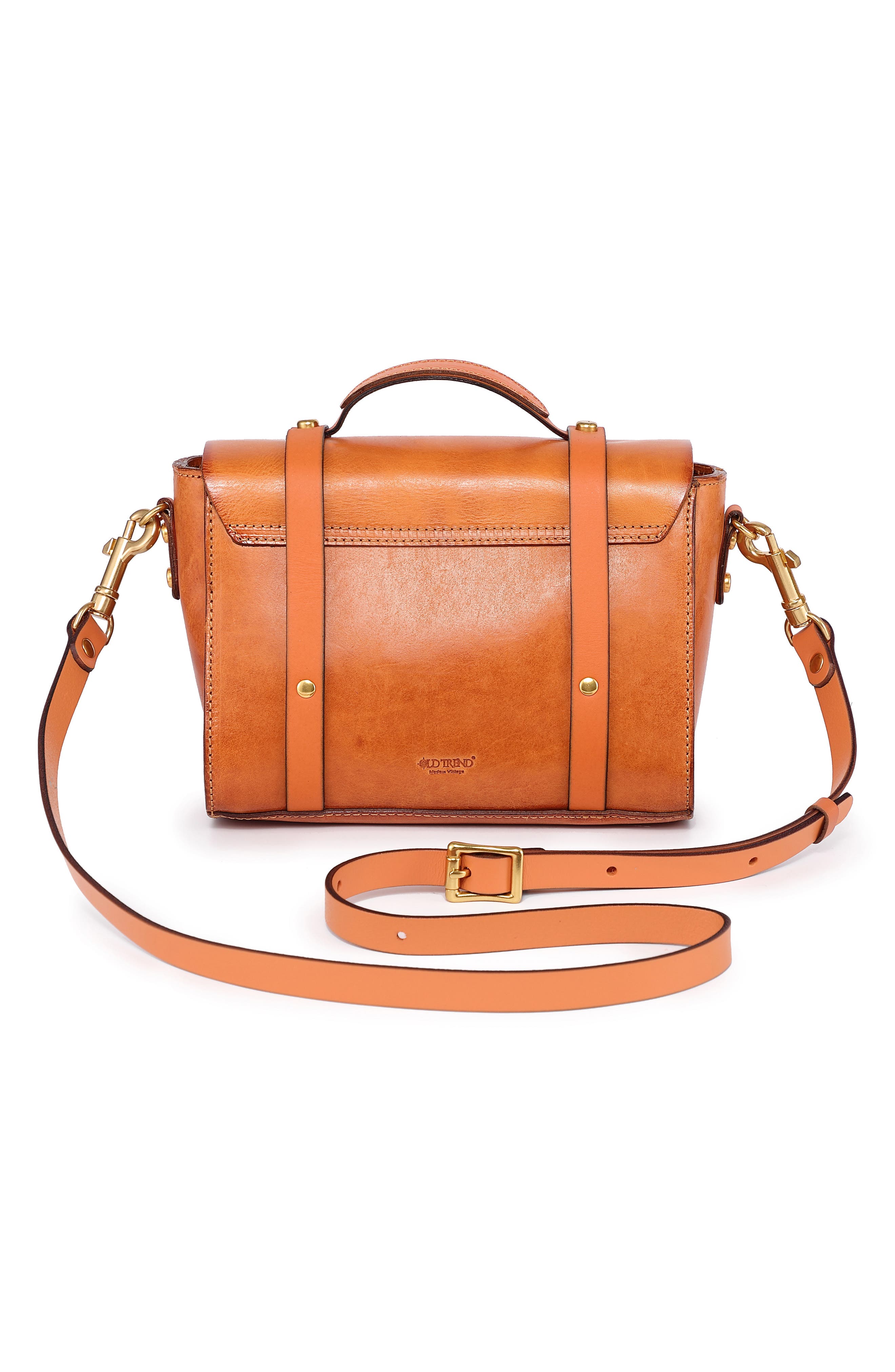 Ficus Leather Mini Satchel, Alternate, color, CARAMEL