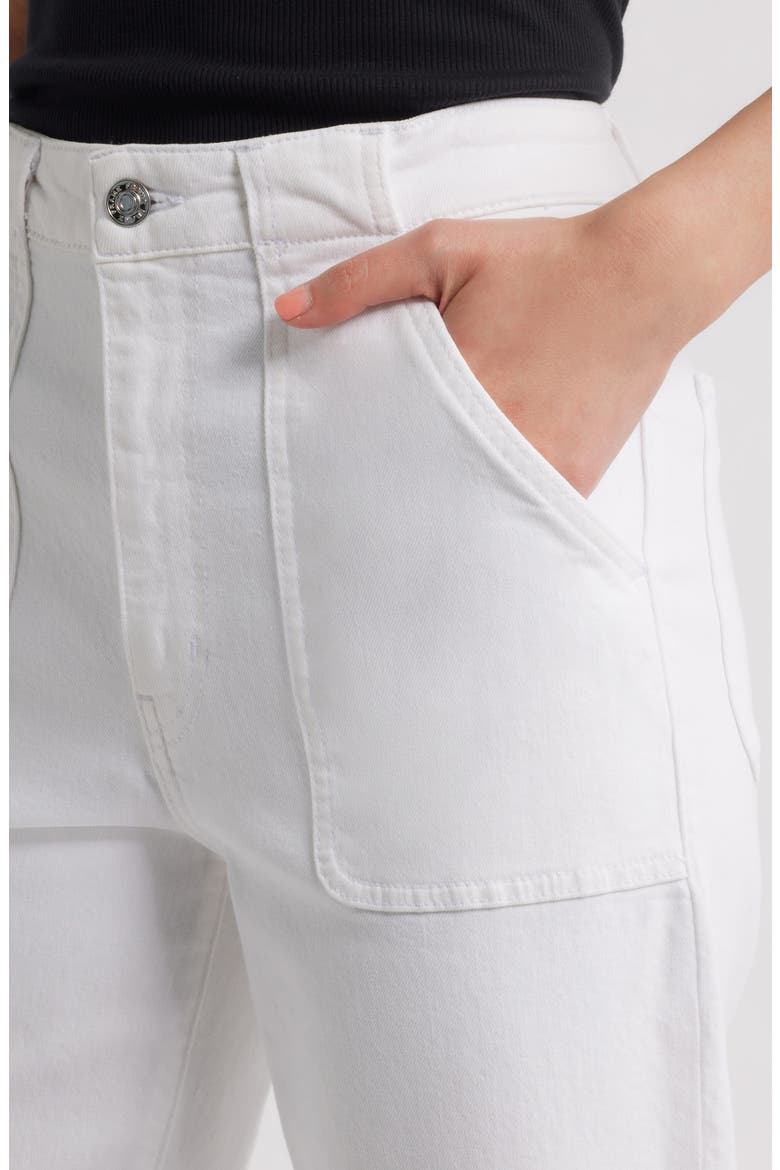The Modern Pocket Wide Leg Jeans, Alternate, color, WHITE