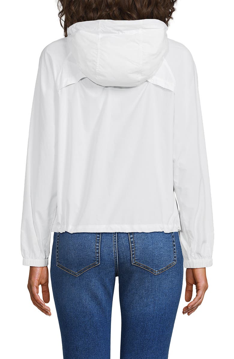 Lands' End UPF Packable Hooded Windbreaker Jacket, Alternate, color, 