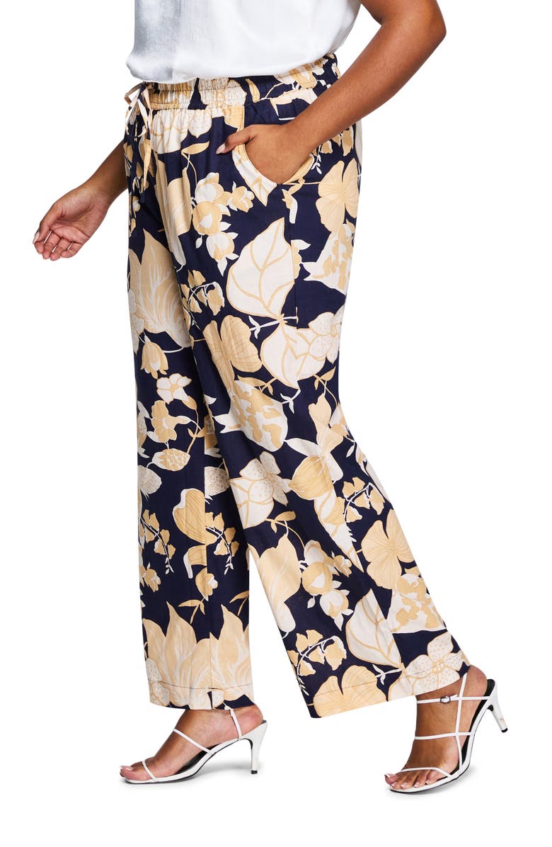 Estelle Valencia Floral Linen Blend Pants, Alternate, color,