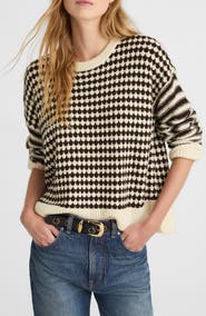 Madewell Mixed Stripe Raglan Pullover Sweater