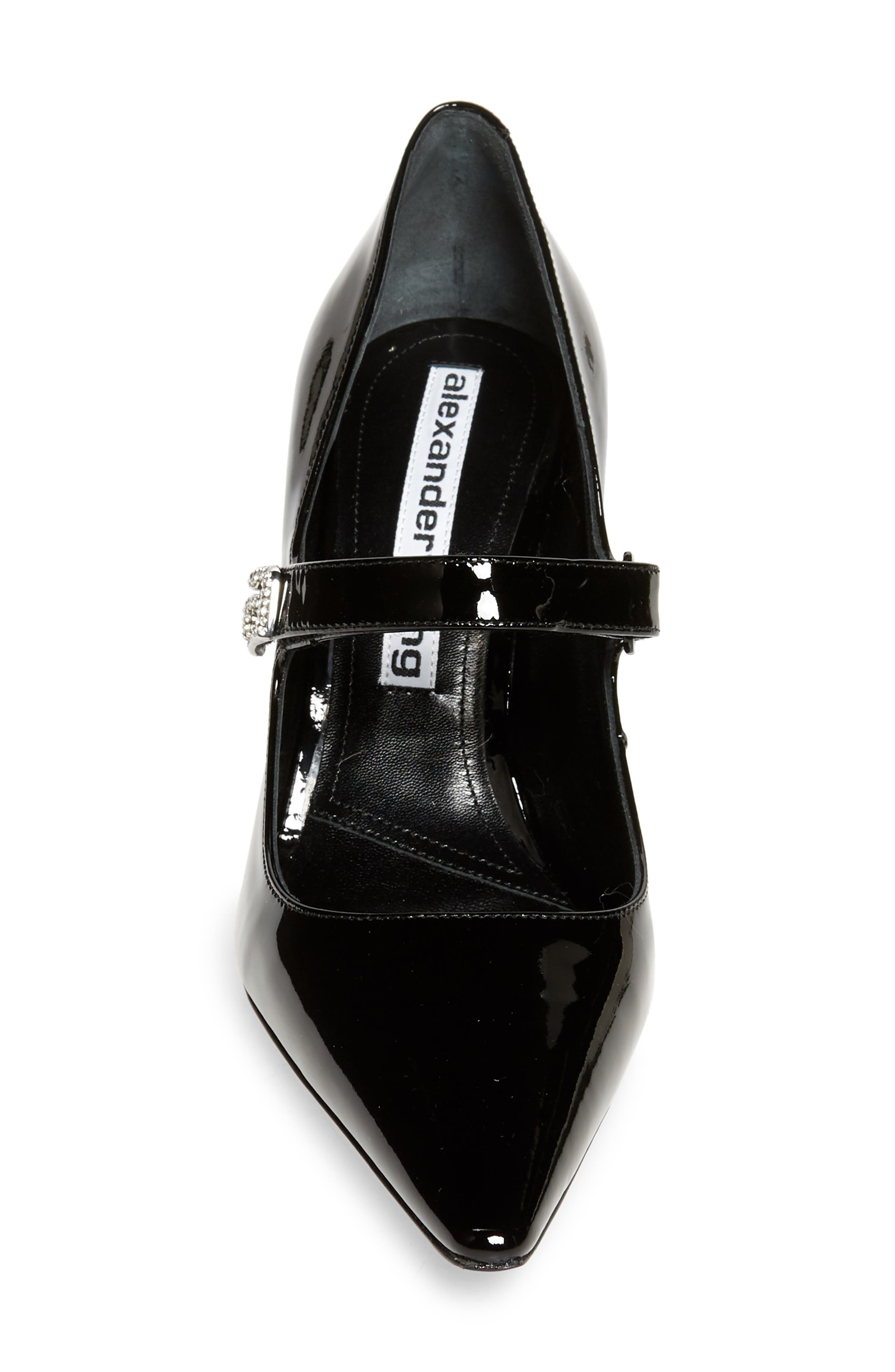 Alexander Wang Grace Crystal Logo Mary Jane Pump, Alternate, color, 