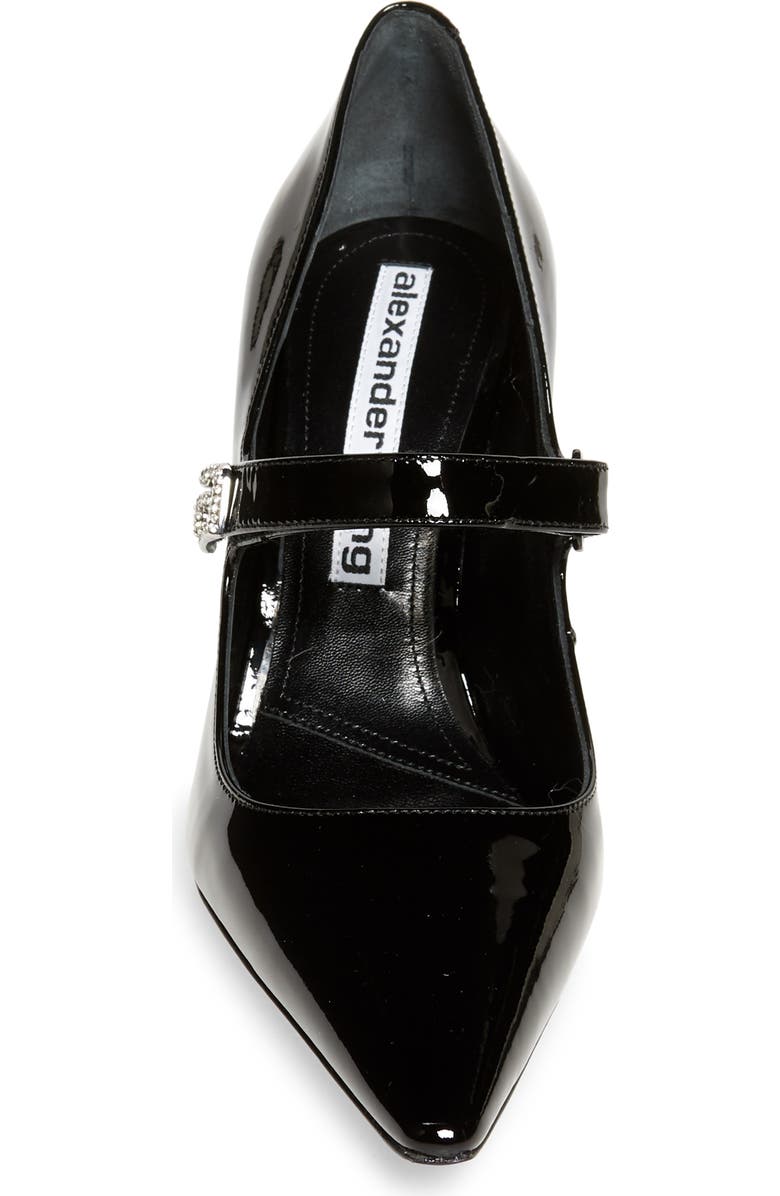 Alexander Wang Grace Crystal Logo Mary Jane Pump, Alternate, color,