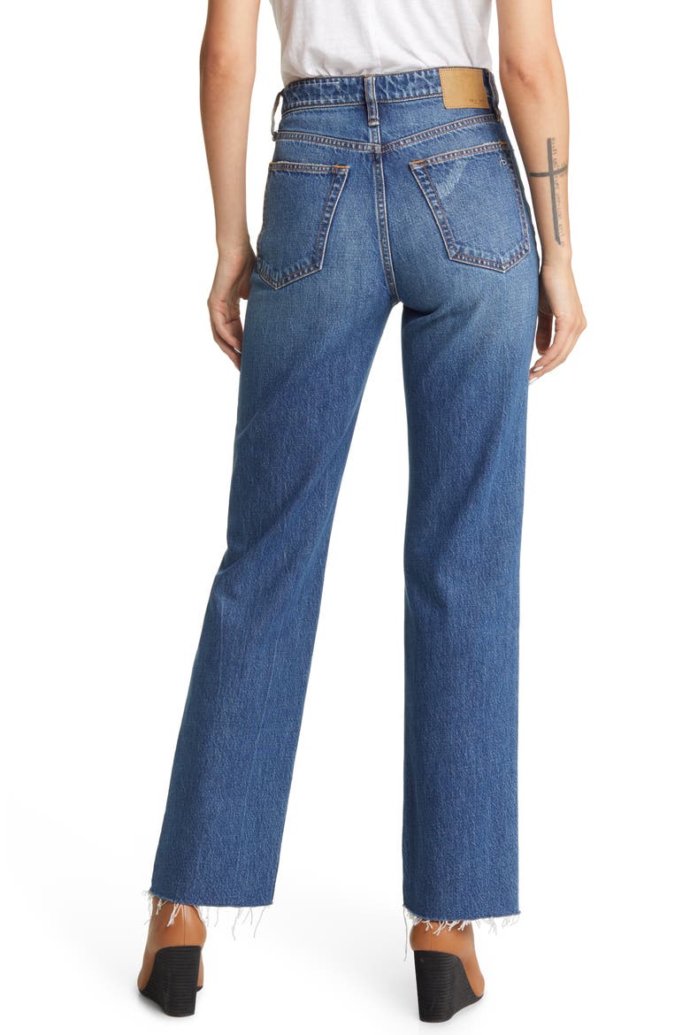Alex High Waist Straight Leg Jeans, Alternate, color, ASH2