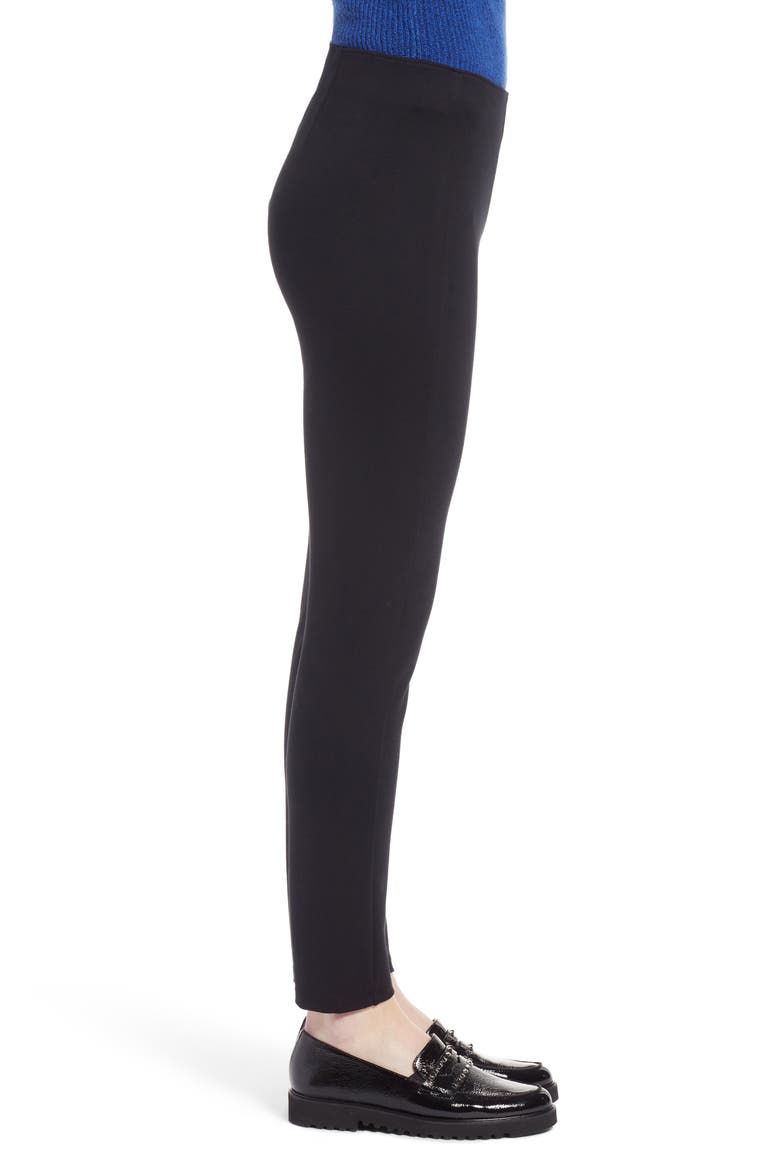 Skinny Ponte Knit Pants, Alternate, color, BLACK