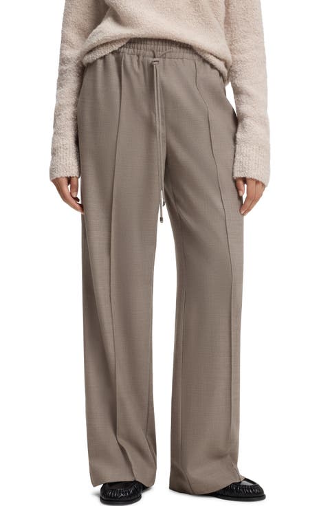 Tavati Wide Leg Wool Blend Pants