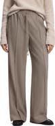 BOSS Tavati Wide Leg Wool Blend Pants