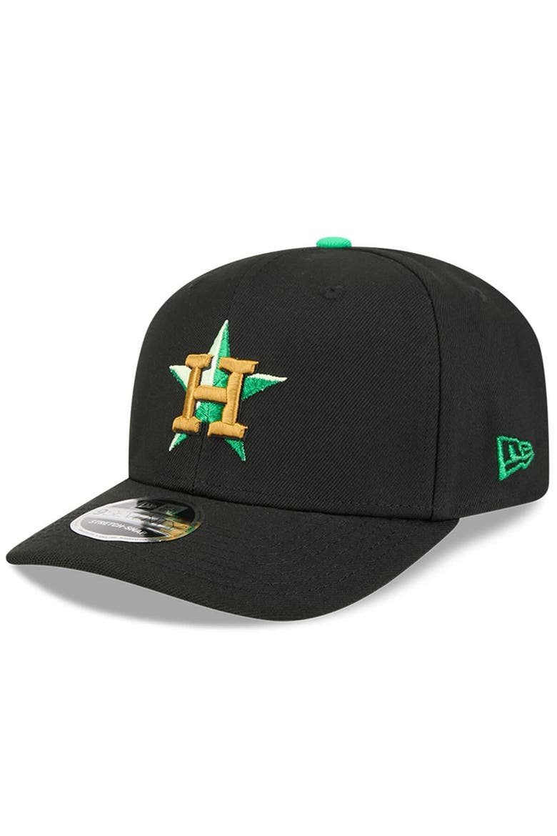 Men's New Era  Black Houston Astros 2026 St. Patrick's Day 9SEVENTY Adjustable Hat, Alternate, color, Black